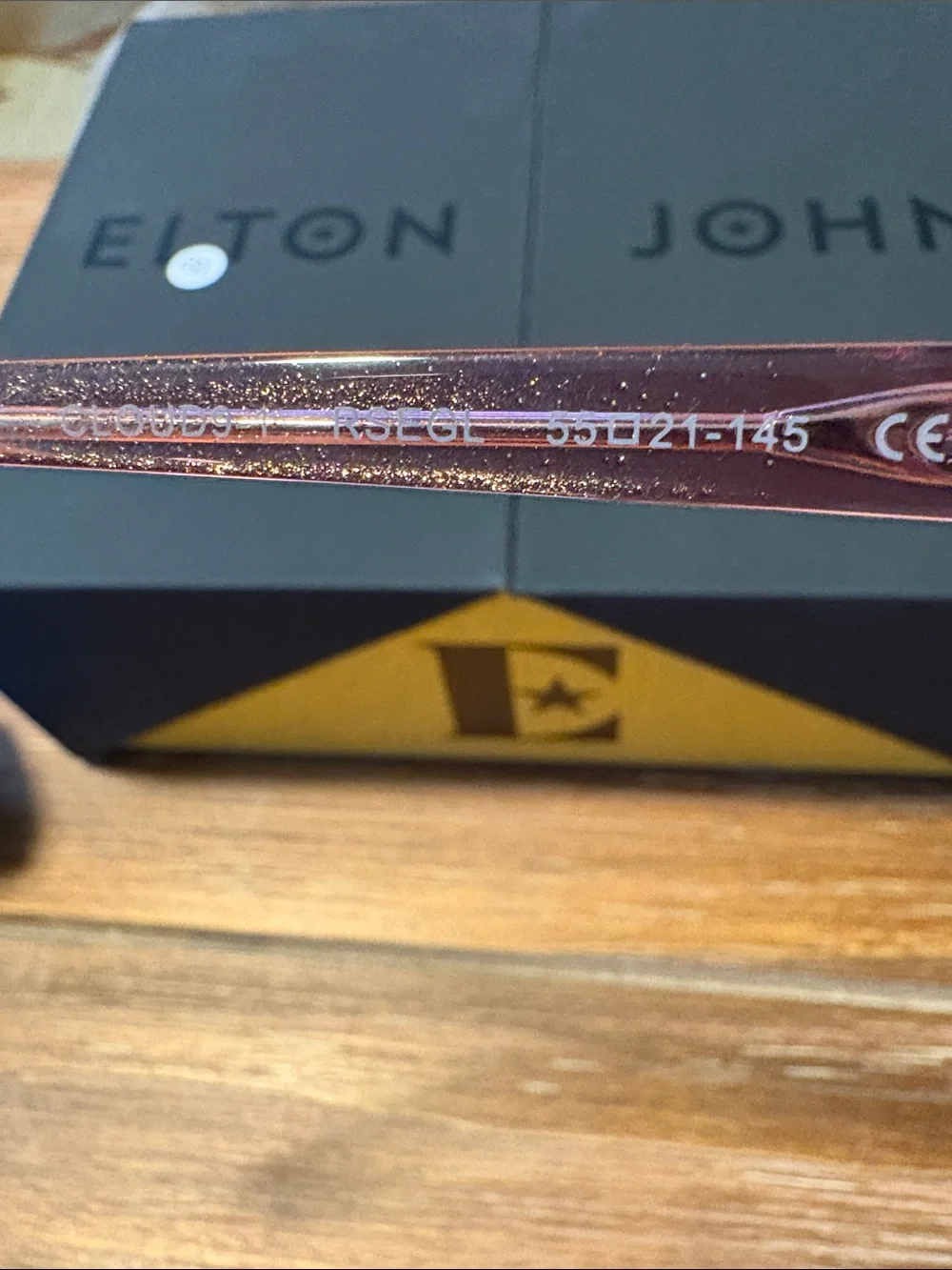 Elton John Women's Rose-Tinted Frame Sunglasses